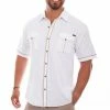 Scully Leather Company Men's Farthest Point Collection Shirt: Short Sleeve The Voyager White