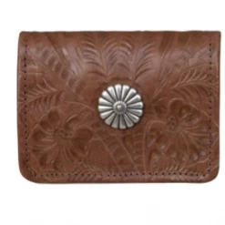 American West Handbags American West Tooled Collection: Leather Tri-Fold Wallet With Concho Ladies' 15 American West Handbags American West Tooled Collection: Leather Tri-Fold Wallet With Concho Ladies'