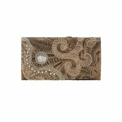 American West Handbags American West Handbag Annie's Secret Collection: Leather Tri-Fold Western Wallet