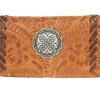 American West Handbags Ladies' American West Handbag Lariats & Lace Collection: Leather Tri-Fold Western Wallet