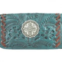 American West Handbags Ladies' American West Handbag Lariats & Lace Collection: Leather Tri-Fold Western Wallet
