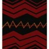 American Dakota Textiles Voices Collection: War Path Black Area Rugs Decor