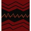 American Dakota Textiles Voices Collection: War Path Red Area Rugs Decor