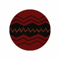 American Dakota Textiles Voices Collection: War Path Red Area Rugs Decor
