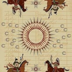 American Dakota Textiles Voices Collection: Battle Records Area Rugs