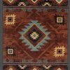 American Dakota Textiles Voices Collection: Whiskey River Rust Area Rugs