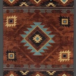 American Dakota Textiles Voices Collection: Whiskey River Rust Area Rugs