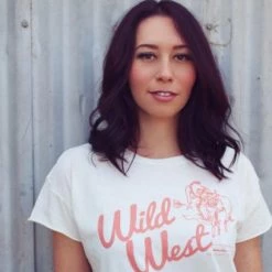 Original Cowgirl Clothing T-Shirts: Wild West Destroyed Tee Ladies'