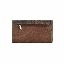 American West Handbags American West Handbag Desert Wildflower Collection: Leather Tri-Fold Western Wallet