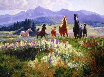 TXLC Custom Tile Western Art Tile: Artist Claire Goldrick "Wildfire Allure" Made In The USA For Home 3 TXLC Custom Tile Western Art Tile: Artist Claire Goldrick "Wildfire Allure" Made In The USA For Home