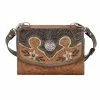American West Handbags Ladies' American West Handbag Desert Wildflower Collection: Leather Western Crossbody Bag And Wallet