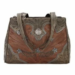 American West Handbags American West Handbag Desert Wildflower Collection: Leather Western Multi Compartment Organizer Tote Ladies'