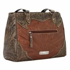 American West Handbags American West Handbag Desert Wildflower Collection: Leather Western Multi Compartment Organizer Tote Ladies'