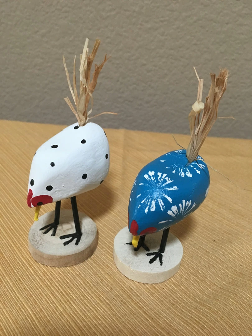 Edith Herbert John Folk Art Navajo Hand Carved XSmall Pecking Chickens Decor 3 Edith Herbert John Folk Art Navajo Hand Carved XSmall Pecking Chickens Decor